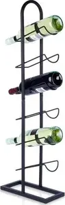 Wine rack Vilde metal 6-bottle black 27×13×84.5 cm