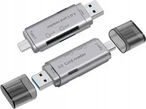Картридер zenwire USB 3.0 / USB-C OTG для SD и MicroSD (TF) — 5 Гб/с