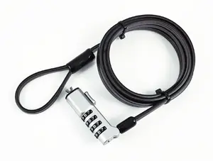 Cable lock DICOTA GLB220302 — combination laptop lock, 1.8 m cable, 4.5 mm diameter, black