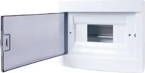 Sadales kārba ADELID RM-NT-08T — virsmas montāžas, 8 moduļu vietas