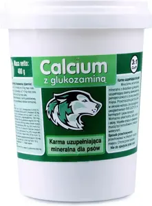 Canvit Calcium Zielony 400g — Canvit kalcija piedeva suņiem un kaķiem, 400 g