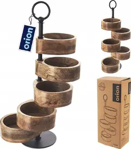 Wooden 5-tier fruit bowl ORION Patera MANGO 44.5 cm