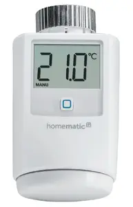 Thermostat Homematic IP HMIP-ETRV-B — RF 868.3 MHz, digital display, AA battery, white