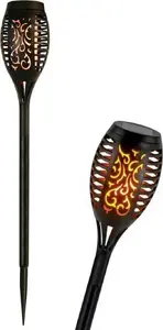 Outdoor Solar Torch Lamp Saska Garden Pochodnia 12 SMD LEDs 7×7×49 cm