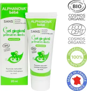 Mierinošs zobu rašanas gēls Alphanova Bebe 20 ml — lokāls līdzeklis zīdaiņiem