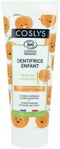 Zobu pasta bērniem Coslys Persiku 50 ml — pretcaurumu formula