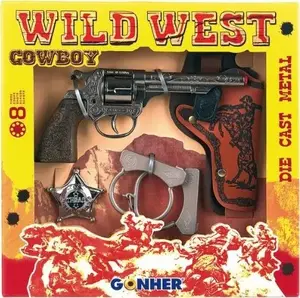 Toy gun set No name Zestaw Cowboy Gunher Wild West — children’s play Western gun set