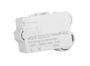 Light switch Homematic IP HMIP-DC, white, button control, 39×20×16 mm