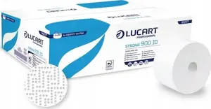 Tualetes papīrs Lucart Lucart Strong 900 ID, 2 kārtas, 202 m uz ruļļa, celuloze, 12 ruļļu iepakojums