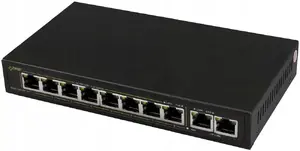 Switch PULSAR SG108-90W 10-port Gigabit with 8x PoE, 90W total power