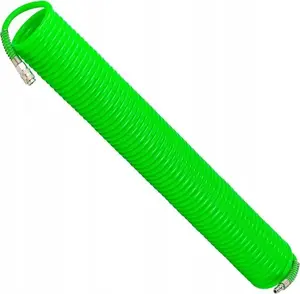 Spirāles šļūtene Rockforce 8 mm x 20 m ar ātrsavienojumiem RF-1208-20Green