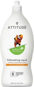 Trauku mazgāšanas līdzeklis Attitude Skórka Cytrynowa 700 ml