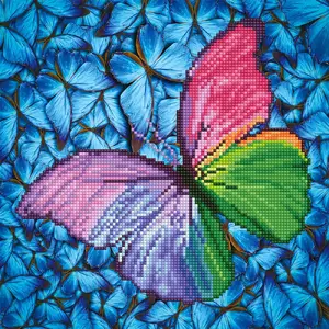 Diamond Dotz Flutter by Pink with Frame
