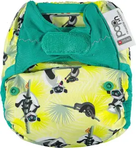 Atkārtoti lietojama auduma autiņpampers ar aizdares lentēm Close Caboo Lemur 3–16 kg, 1 gab.