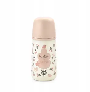 Baby bottle Suavinex SX Pro 270 ml, medium flow M nipple, pink, Birdies