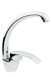 Кухонный смеситель Hydroland Vena настенный/стоячий хром B325S — однорычажный, для установки на мойку