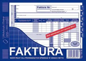 Notebook HERLITZ FAKTURA NETTO A5 (full) O+1K MICHALCZYK I PROKOP, model 103-3E