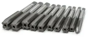Thread tap set Bituxx JBC-C010-1T — 10-piece M6–M12 taps in blister pack