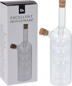 Glass oil and vinegar dispenser bottle Excellent Houseware 225×75 ml