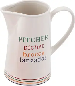 Pitcher Maestro MR-20031-55 white — ceramic beverage jug, 1.5–2 L (model MR-20031-55)