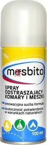 Спрей‑репеллент Mosbito Suchy 100 мл – средство от комаров, дорожный сухой спрей