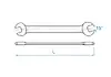King Tony 19001617 open end wrench 19001617 Photo 2
