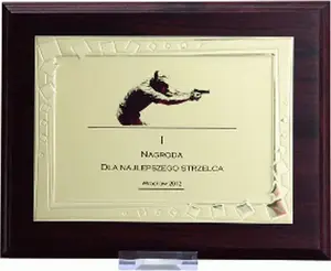 Plastic Diplomas with Metal Engraved Plate, Victoria Sport HG423