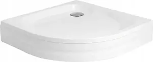 Polimat shower tray enclosure panel 90x90x5 cm — height 15 cm (model 00620)