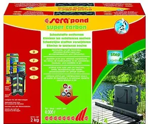 Filtra pildviela sera Super Carbon Pond 2 kg — aktivētā ogle priekš dīķu filtriem