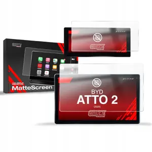 Матовая защитная пленка GrizzGlass для BYD ATTO 2 10,1" (2025) — 2-в-1 защита CarDisplay