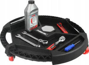 Tool trolley on wheels MAR-POL M80198 — mobile workshop cart for tools