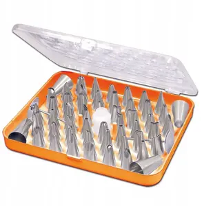 Piping Tip Set Tomgast — 56-piece confectionery nozzles for cake decorating