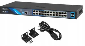 Managed PoE Switch BCS BCS-B-SP24G-2SFP-M — 24x PoE ports, 2x SFP