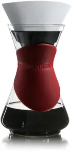 Finum BLOOM AND FLOW Pour over coffee maker Black, Red, Transparent