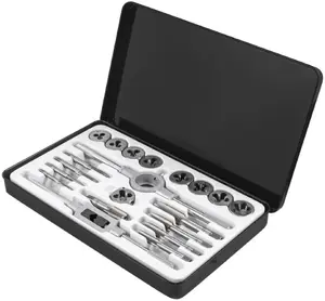 Tap and Die Set 20 pcs Bituxx JBC-M020-1 M3–M12 in Metal Case