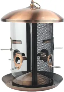 Hanging 2-in-1 Metal Bird Feeder 24x33 cm, garden fun