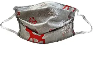 Face Mask Mocco Textile Reusable Mask — 100% Cotton, X‑mas Pattern