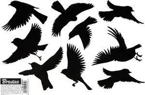 Bird deterrent stickers BRADAS CTRL-BR001 small pack — 9 stickers per set, 10 sheets