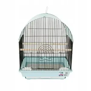 Клетка для птиц Lumarko PP-51612, сине‑чёрная, размеры 36 x 28.8 x 44 см