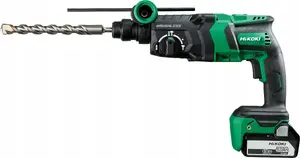 Перфоратор Hikoki DH18DPC 18 В, энергия удара 3,2 Дж, комплект с 2×5,0 А·ч