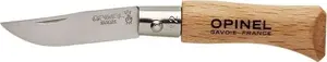 Pocket knife Opinel Nóż Inox Natural 02 — stainless steel folding knife, small blade