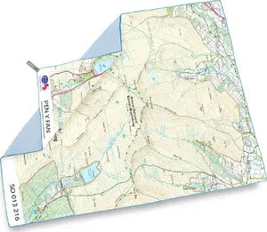 Quick-dry towel LIFEVENTURE SoftFibre OS Map Giant - Pen-Y-Fan