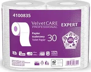 Tualetes papīrs Velvet Expert 3-kārtu, 270 lapas, 4 gab., balts