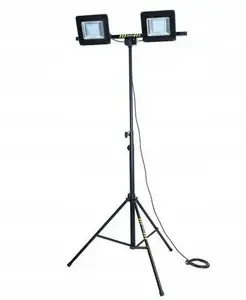 Divkārša LED SMD lampa uz statīva Partnersite LM2X100AW 200 W, augstums 1.7 m