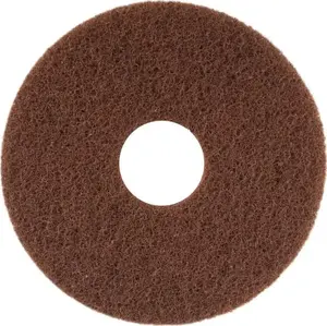 Pad brown for scrubbing 15" SILVERLINE abrasive floor cleaning pad