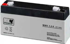 Sealed Lead-Acid Battery MN POWER MN/6V-3.4AH — 6V 3.4Ah Rechargeable Backup Battery