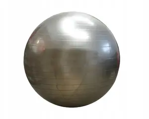 Exercise Stability Ball Wozinsky Kubisport 85 cm – Inflatable Gymnastics/Rehabilitation Ball, Grey