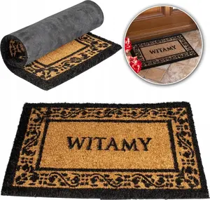 Doormat UN KERA 6 coconut fiber + PVC 40 x 60 cm 'WITAMY' — entry mat