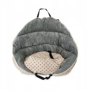 Dog car seat carrier Barry King BK-14097, beige-gray, 60×50×50 cm