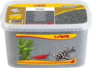 Akvārija grants sera pelēks 2–3 mm, 6 l — dekoratīvs substrāts